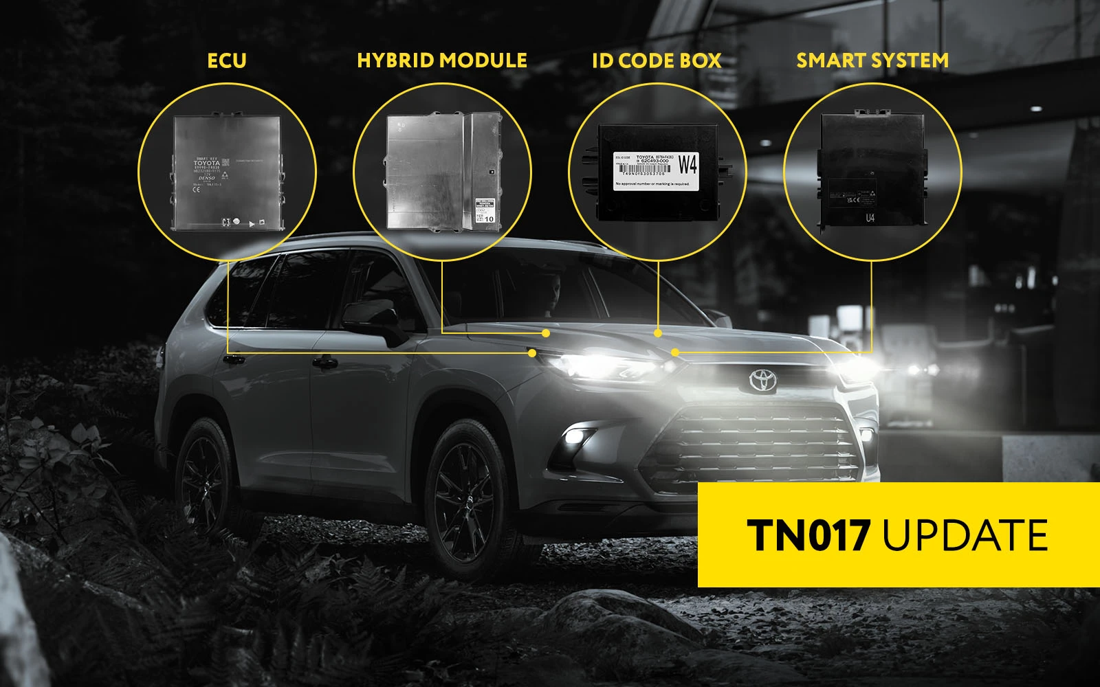 Remplacez l’ID Code Box, le Smart System, l’ECU et le module hybride avec une seule licence