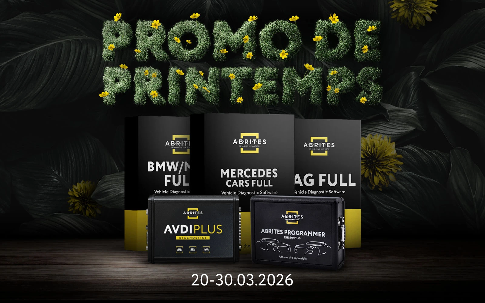 La Promo de Printemps Abrites est LANCÉE ! Jusqu’à -20 % de réduction sur les logiciels et bien plus !