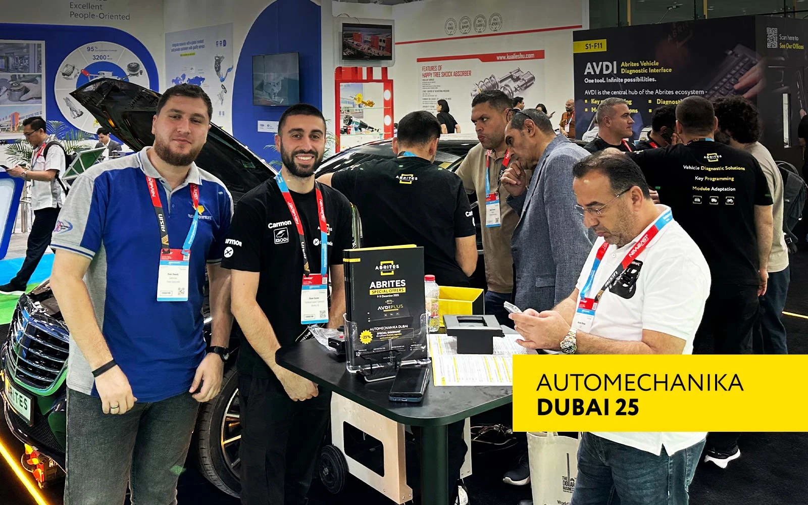 Lancement réussi : Automechanika Dubaï a commencé aujourd’hui ! Abrites est au stand S1-F11, Sheikh Saeed Hall 1, au Dubai World Trade Center