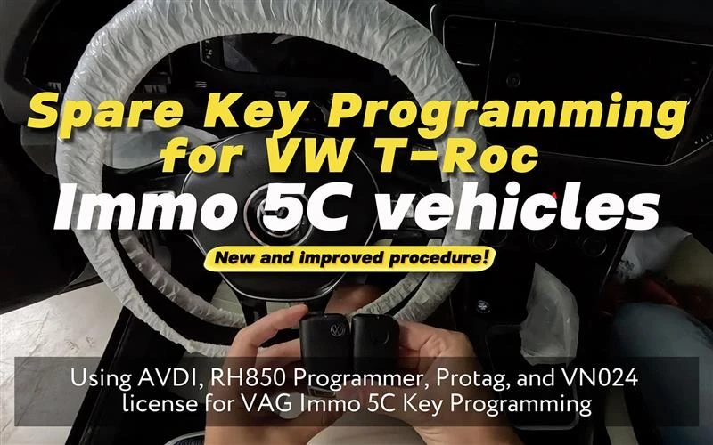 Nouveau : Programmation améliorée des clés pour VW Immo 5C avec la licence VN024