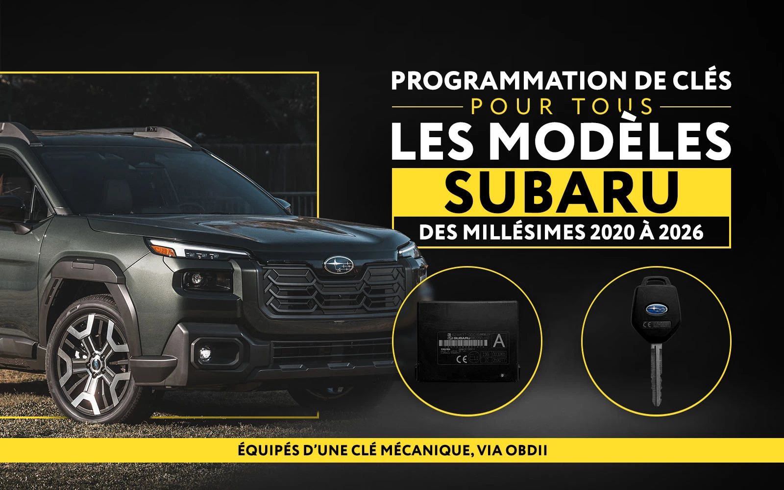 La première solution au monde de programmation de clés mécaniques Subaru via OBD est désormais disponible ...
