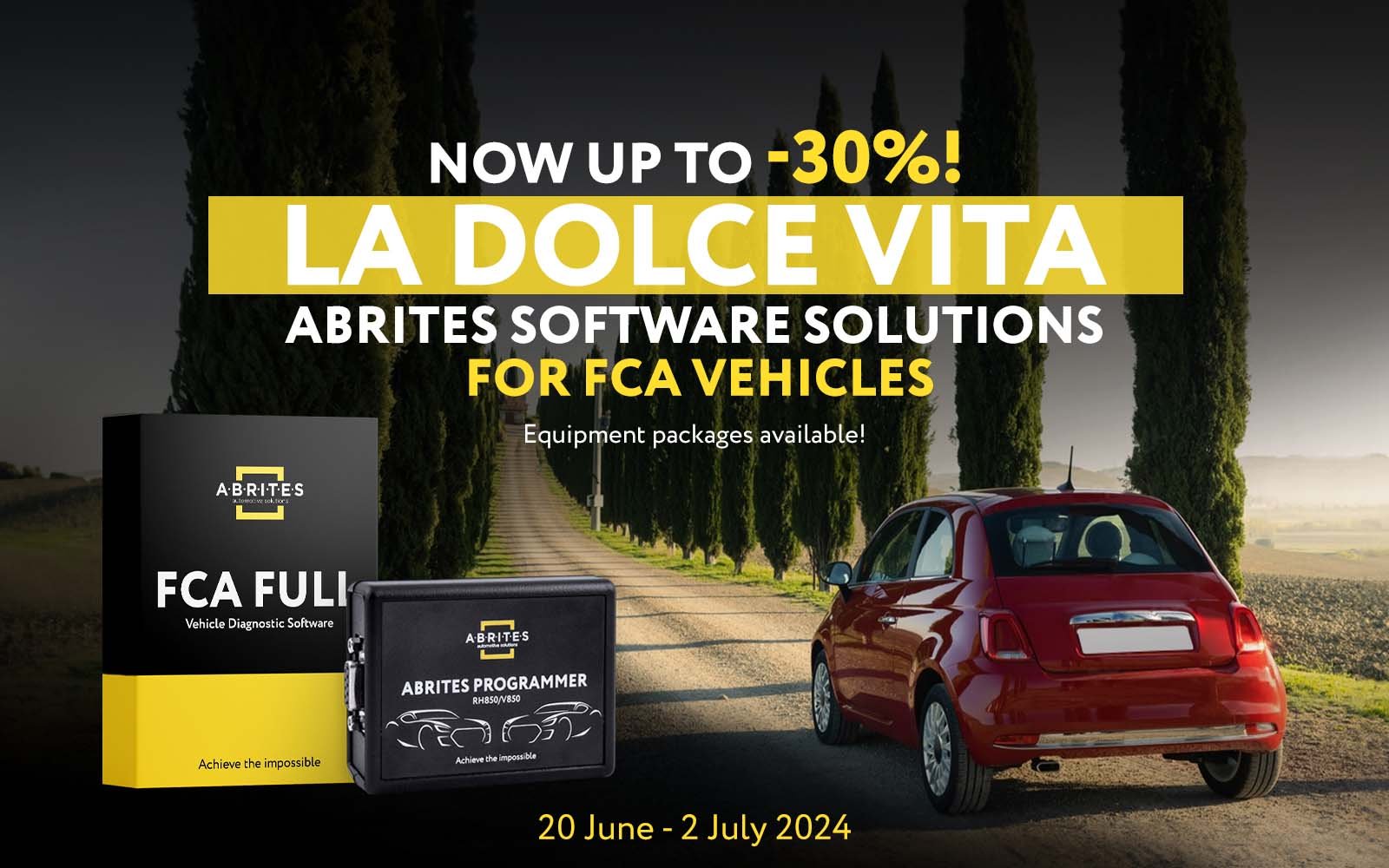 LA DOLCE VITA ABRITES DIAGNOSTIC POUR FCA PROMO