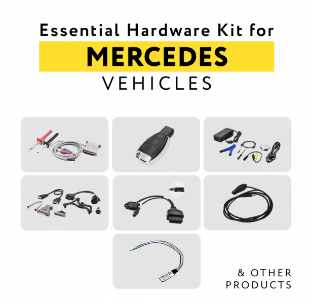 Kit Matériel Essentiel pour Véhicules de Tourisme Mercedes-Benz par ABRITES