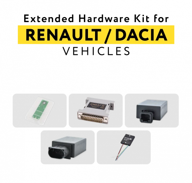 Kit matériel étendu pour véhicules Renault & Dacia par Abrites